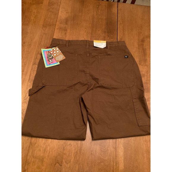 Houston White Adult Carpenter Pants - Brown 32x32 - Picture 6 of 9